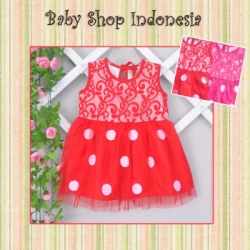 PD348 Dress Tile Brocade Polka 65 Merah  large